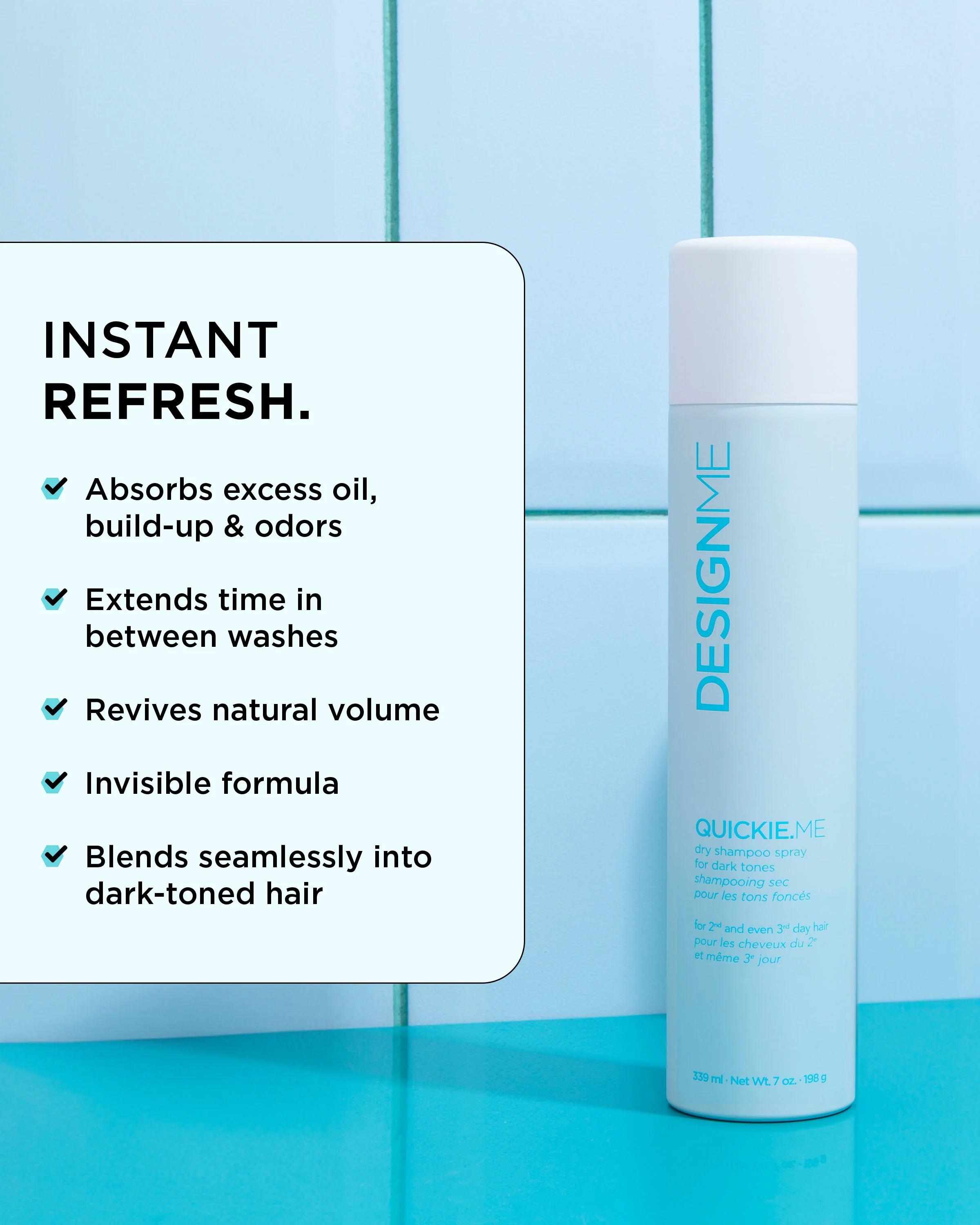 QUICKIE.ME • Dry Shampoo for Dark Tones - Image 3